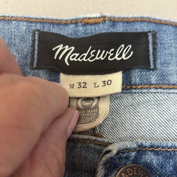 Madewell k6277 Slim Everyday Flex Jeans Eco Edition 32/30 Repaired - preowned - Picture 7 of 13